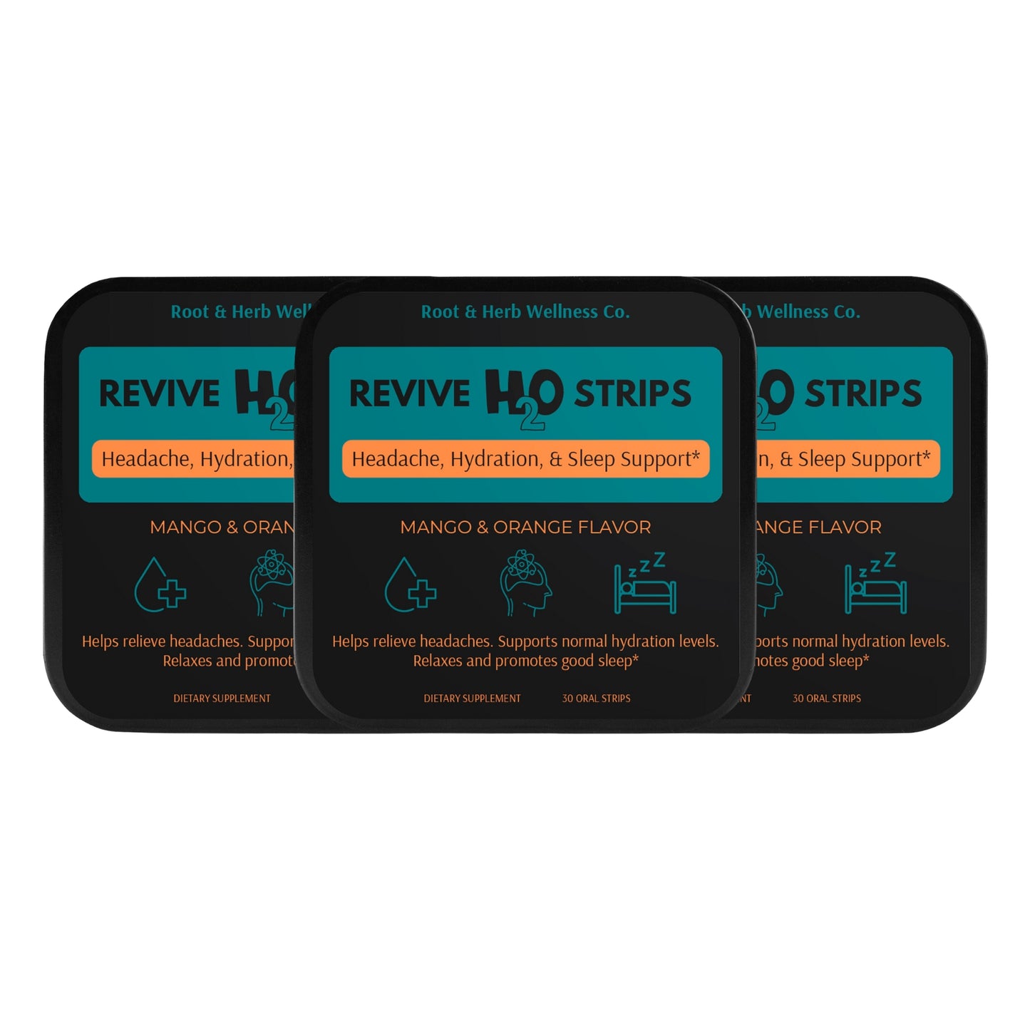 3 boxes of Revive H20 strips