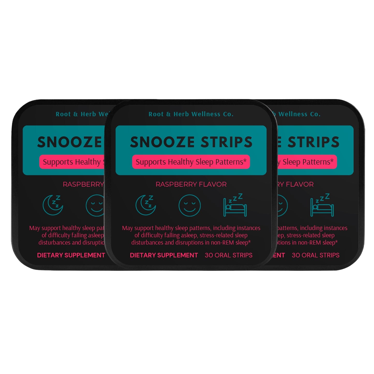 3 boxes of snooze strips for sleep